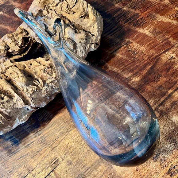 MCM Holmegaard Per Lutken Duckling Vase Smoke Grey - Picture 3 of 8